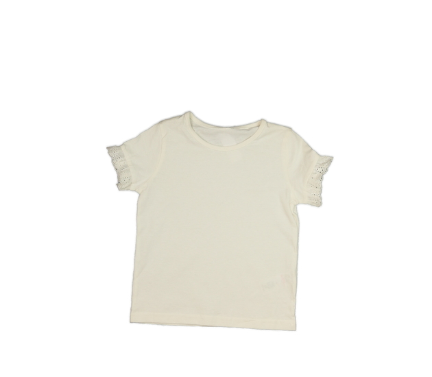 Krémové triko s krajkou George