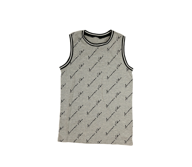 Šedé melírované tílko s nápisy George