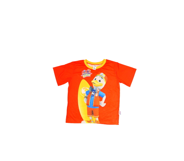 Červené triko s postavičkou 