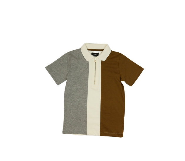 Trojbarevné triko s límečkem Next