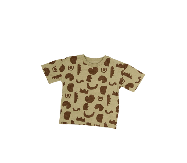 Hnědé vzorované triko Next