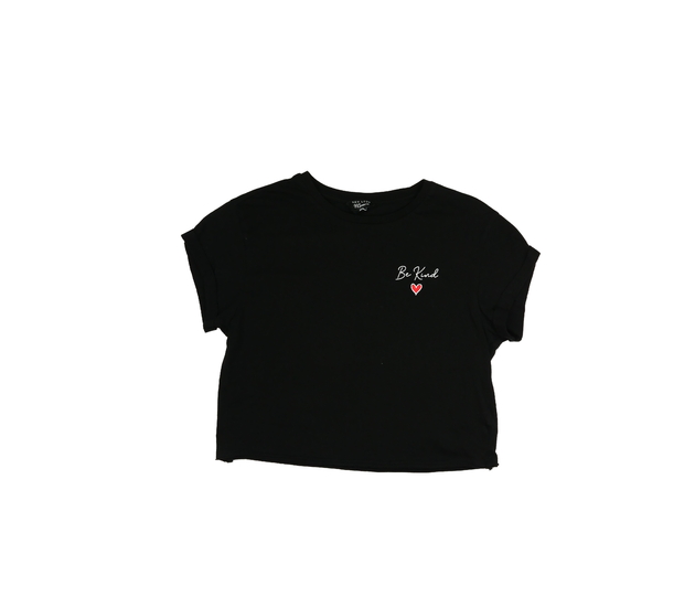 Černý crop top vel. 170 New Look