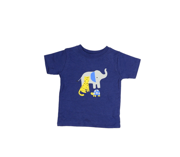 Tmavě modré triko se zvířátky George