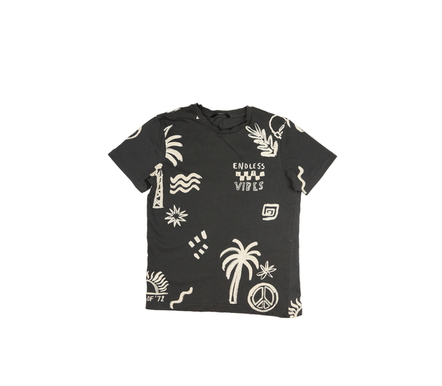 Šedé triko s letními motivy George