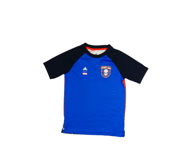 Modro-červené sportovní triko Spider-man Adidas