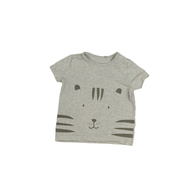 Šedé melírované triko s čumáčkem Next