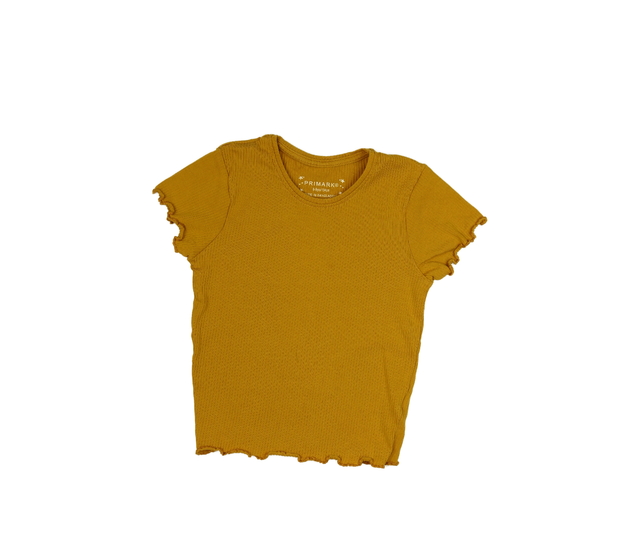 Hnědý žebrovaný crop top Primark