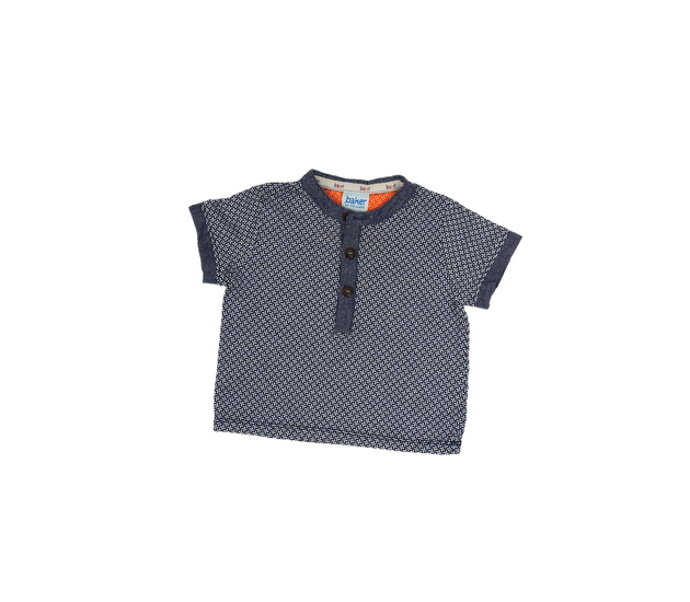 Modré vzorované triko Baker