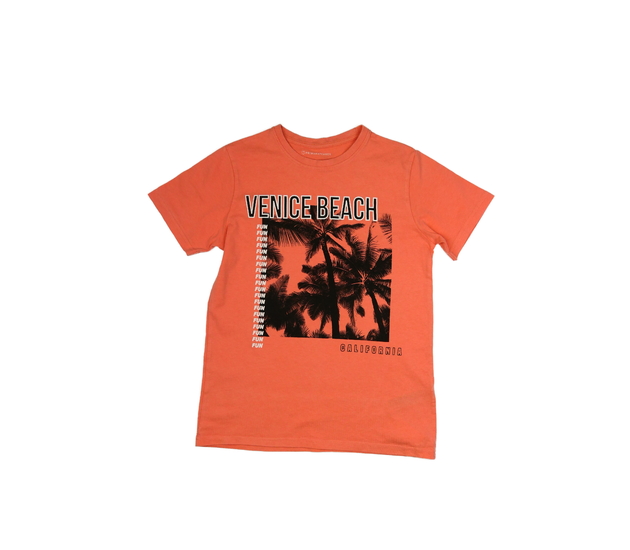 Oranžové triko s letním motivem Primark