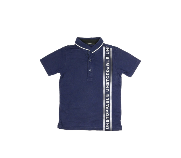 Tmavě modré triko s límečkem George