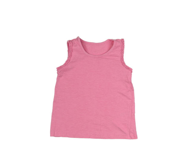 Růžové tílko s volánky 