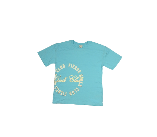 Světle modré triko s nápisy River Island