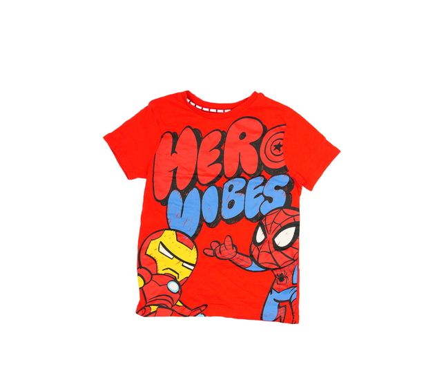 Červené triko s hrdiny Marvel George