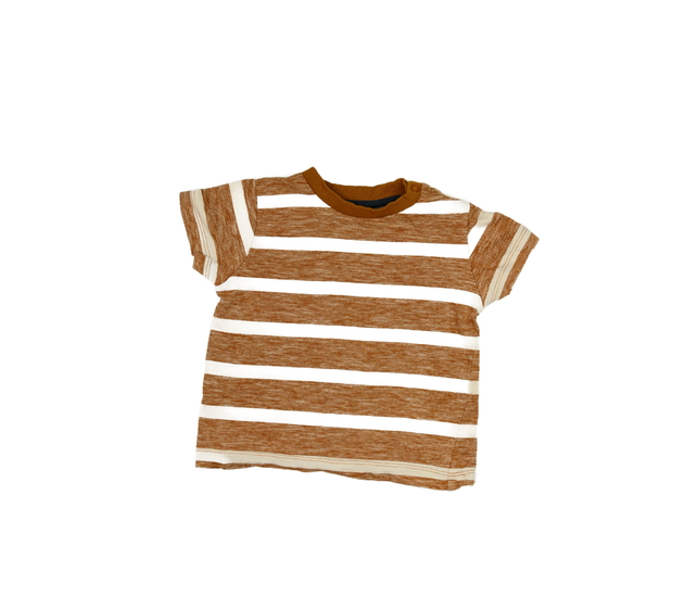 Pruhované hnědé triko Nutmeg