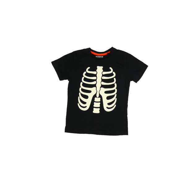 Černé triko s kostrou 