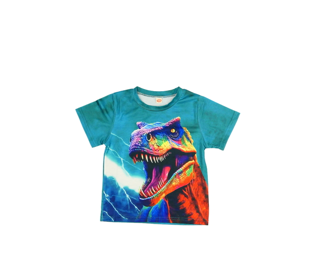 Zelené triko s dinosaurem 