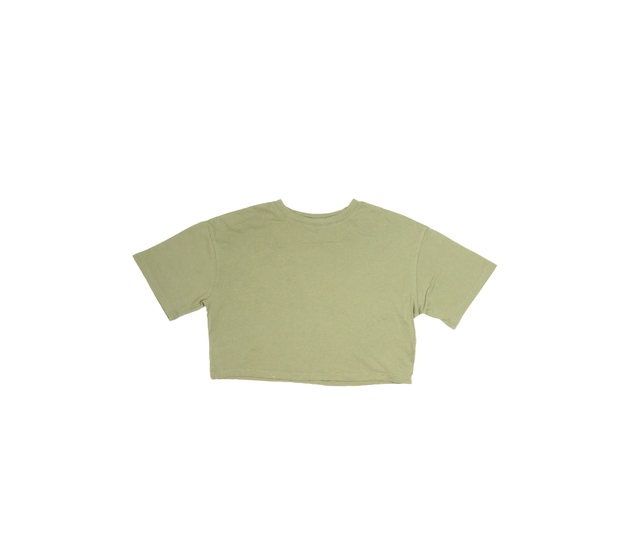 Khaki crop top New Look