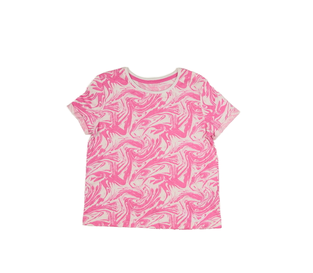 Růžovo-bílé triko Primark