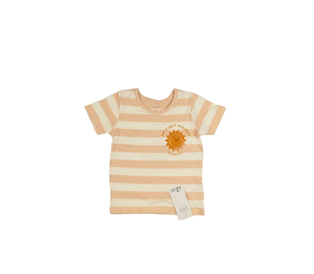 Nové pruhované světlé triko se sluníčkem George