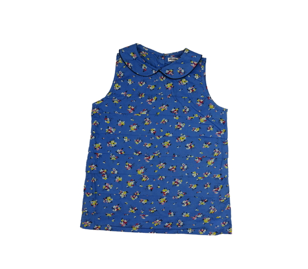 Modrá květinová halenka 