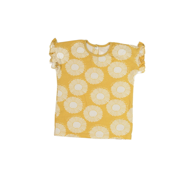 Hnědé triko s volánky George