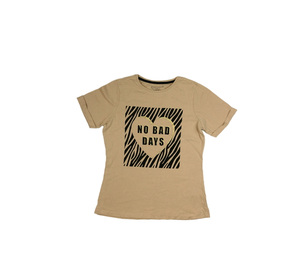 Hnědé triko se srdcem Primark vel. 14-15 let 166cm