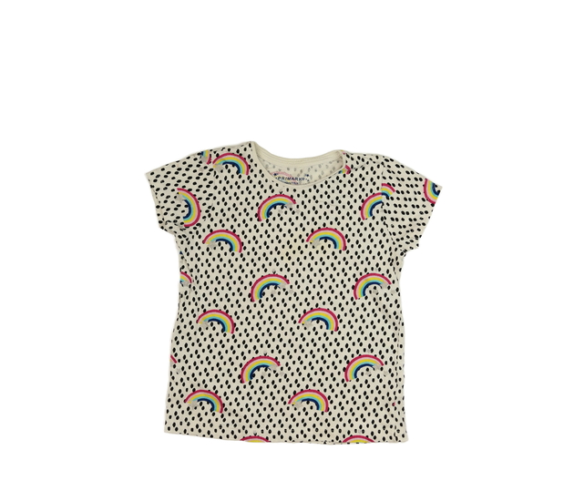 Světlé triko s duhou Primark