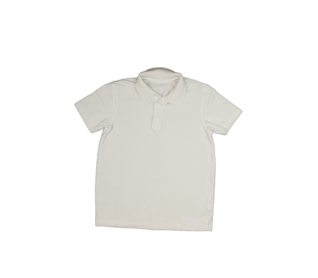 Bílé triko s límečkem George