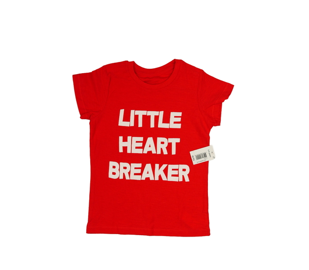 Nové červené triko s nápisem