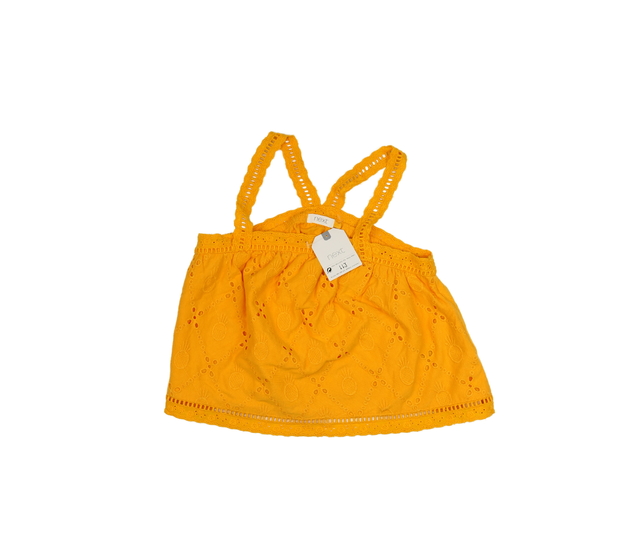 Nový oranžový madeirový crop top Next