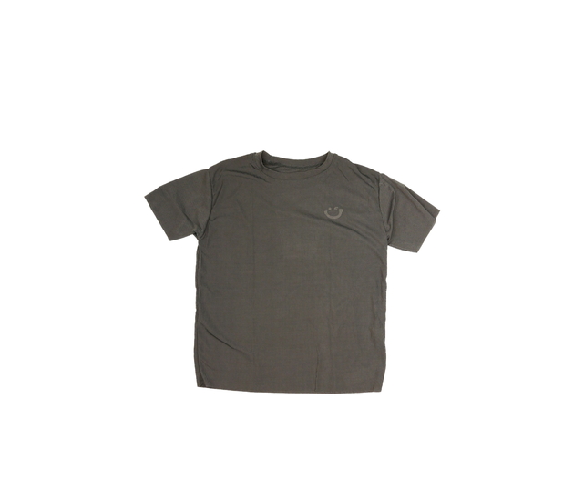 Šedé vzdušné lehké triko se smajlíkem