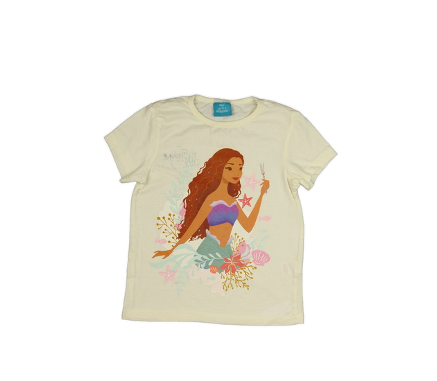 Krémové triko Malá mořská víla Disney 