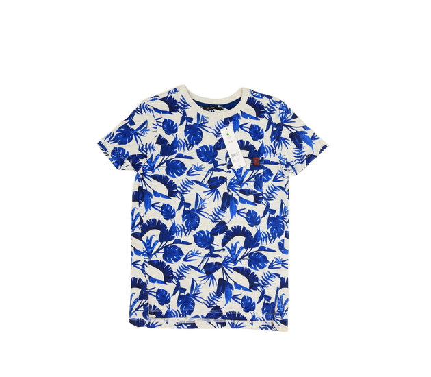 Nové šedé triko s modrými listy George