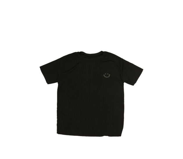 Černé slabé triko se smajlíkem 