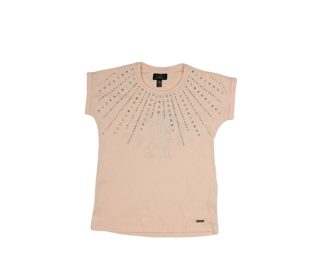 Růžové triko s kamínkami Firetrap