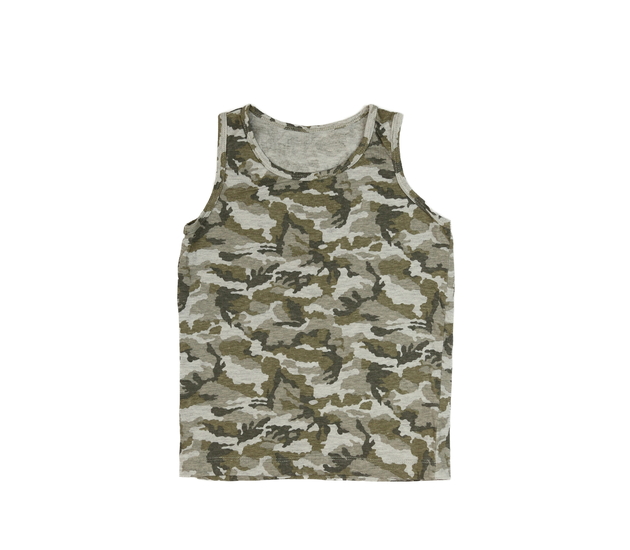 Maskáčové šedé tílko