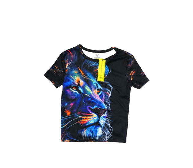 Nové tmavé triko se lvem 