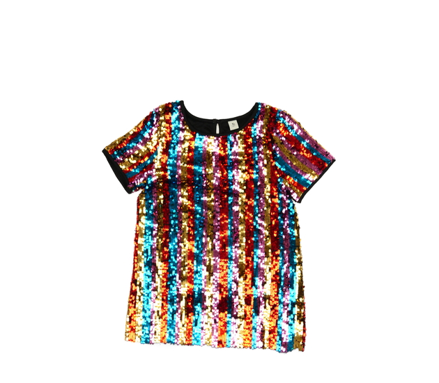 Barevně flitrované triko Tu