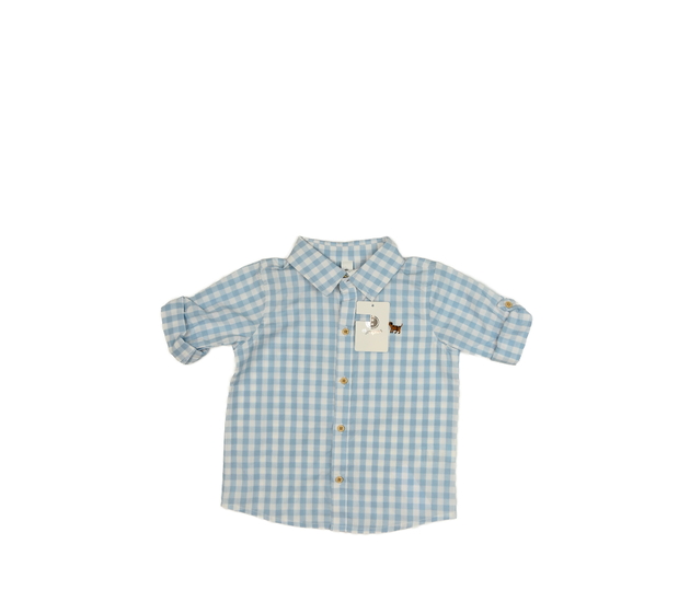 Nová modro-bílá kostkovaná košile 