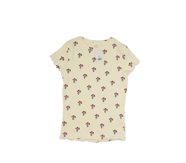Nové krémové triko s květinami George