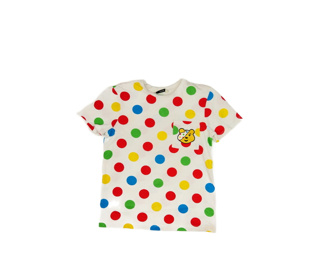 Bílé triko s barevnými kolečky George