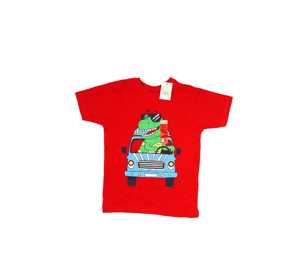 Nové červené triko s dinosaurem Primark