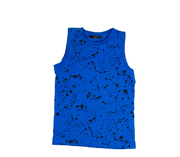 Modré vzorované tílko George