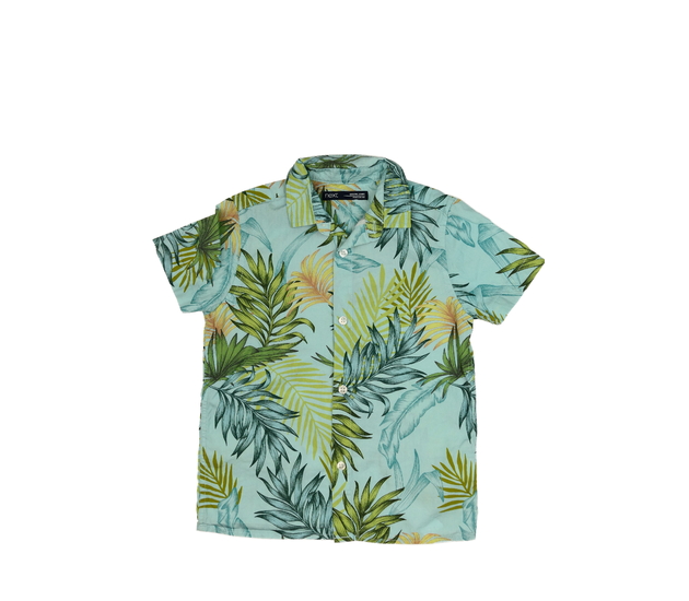 Modrá košile s listy Next