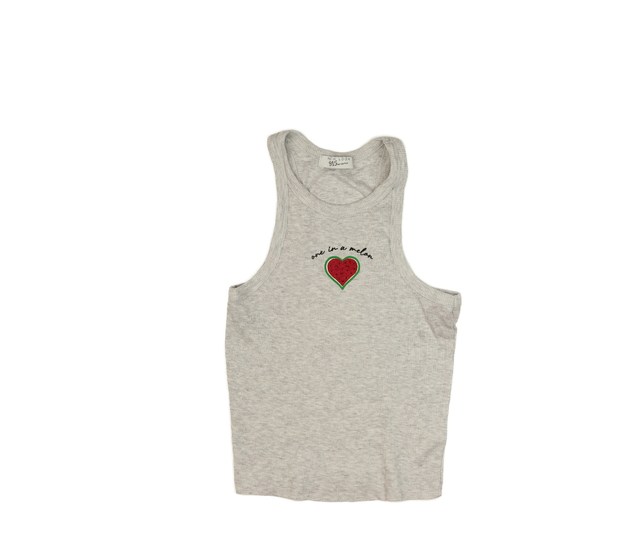 Šedé melírované tílko New Look