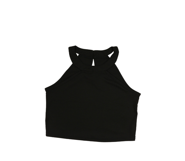 Černý crop top 