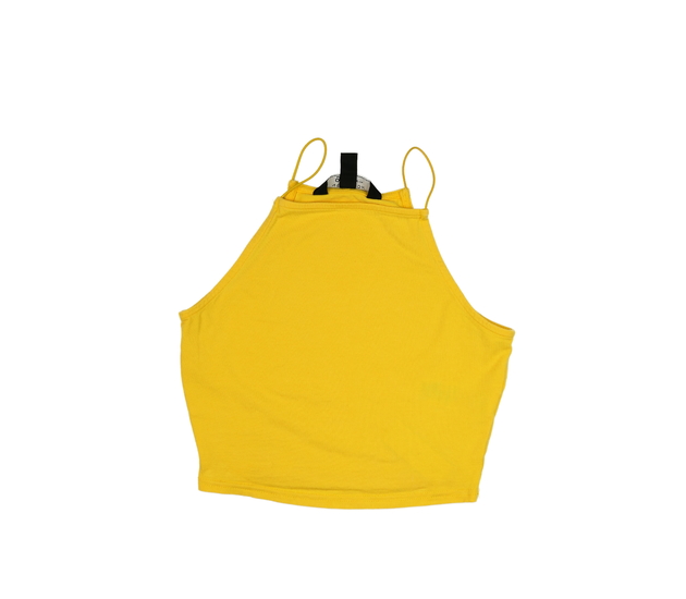 Žlutý crop top New Look