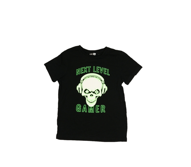 Černé triko s lebkou 