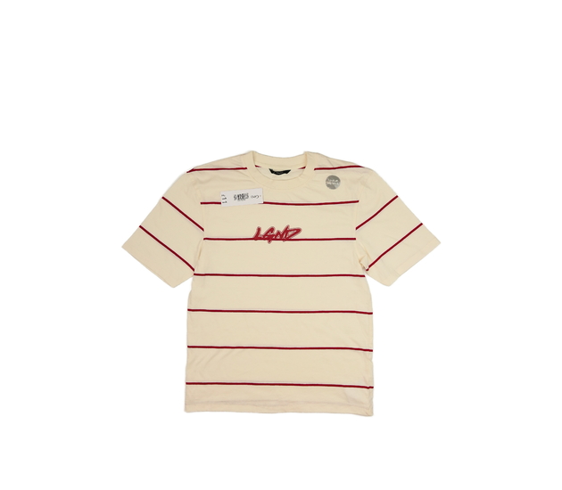 Nové krémové triko s červenými pruhy George