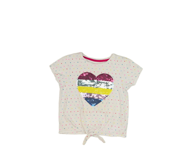 Bílé triko se srdcem Primark